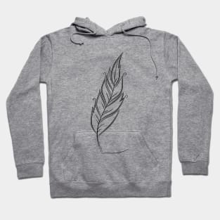 A feather. Hoodie